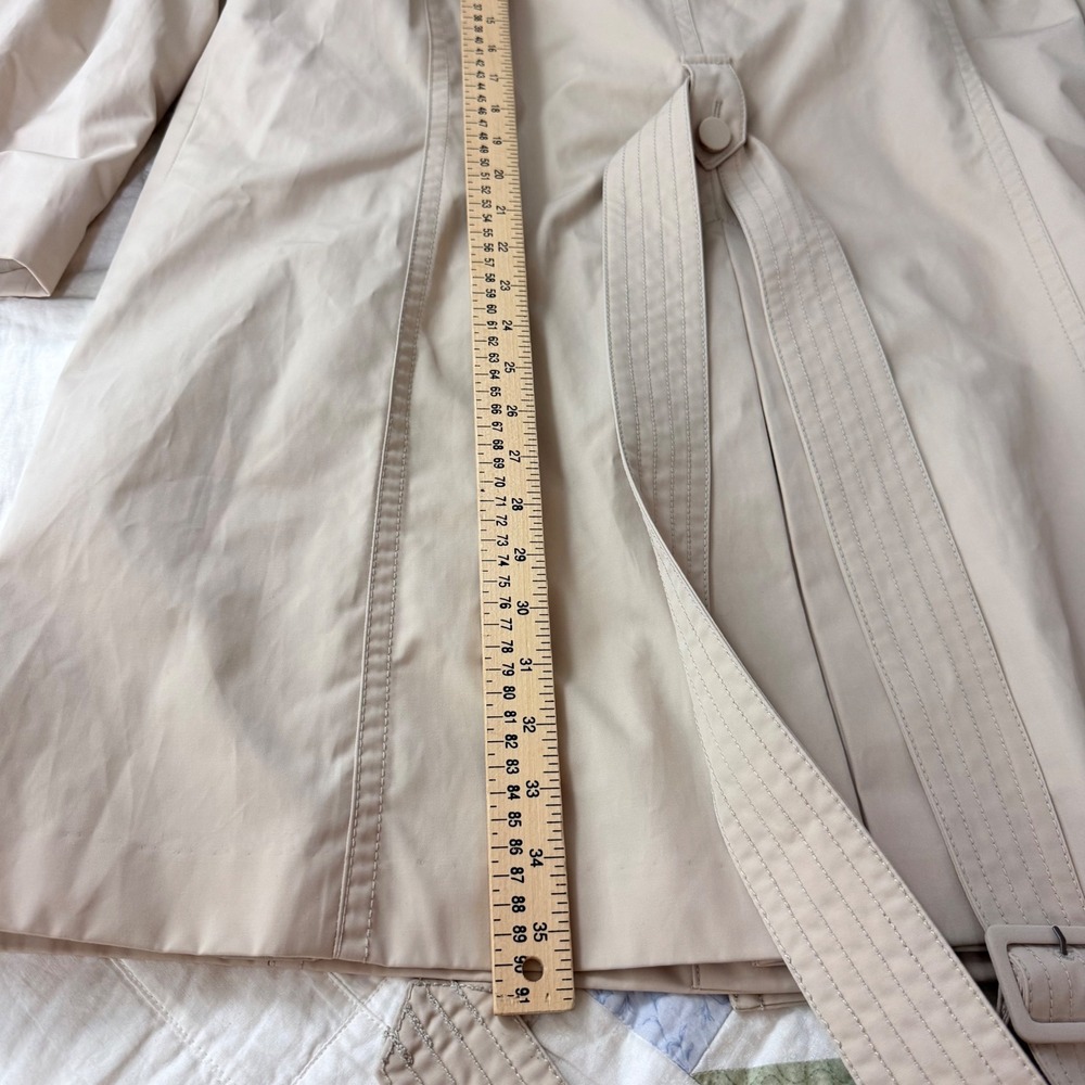 Talbots Woman Beige Double Breasted Trench Coat 16W NWT 237177 - Picture 11 of 11